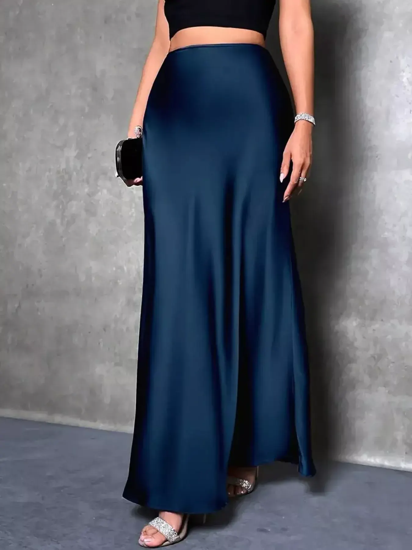 Satin Maxi Skirt